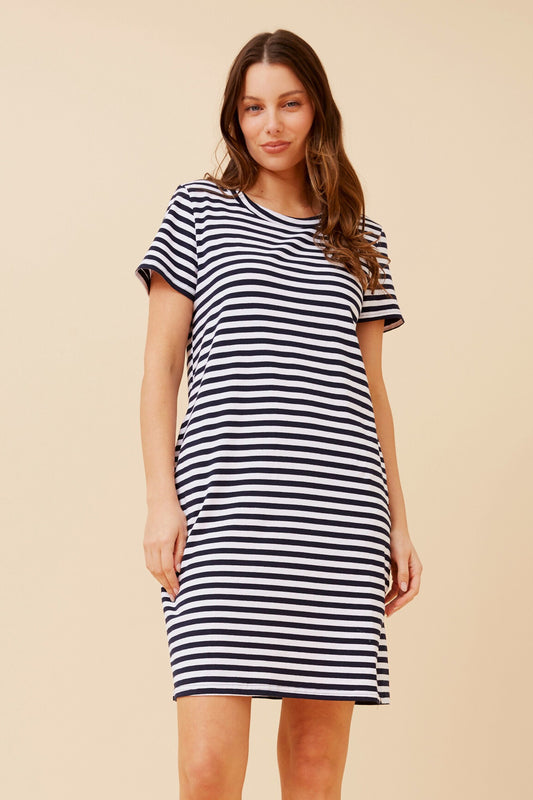 FLORINDA STRIPE PRINT DRESS