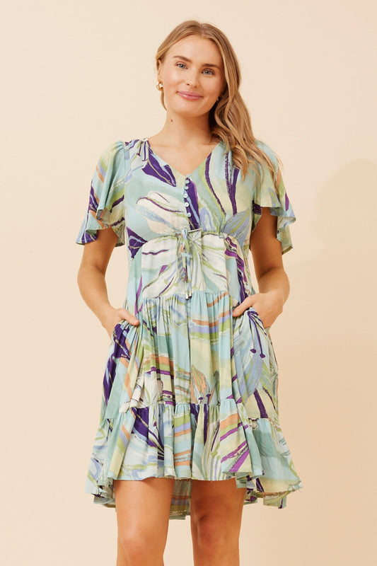 CHLOE ABSTRACT PRINT DRESS