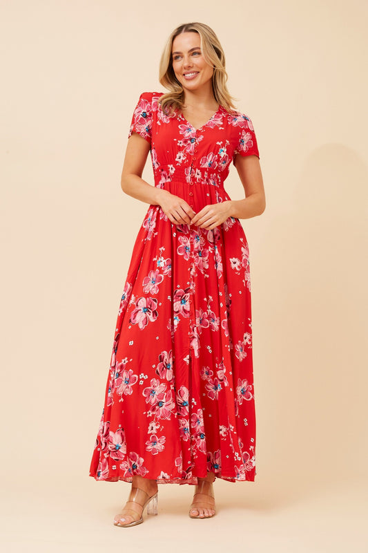 BERNITA FLORAL MAXI DRESS