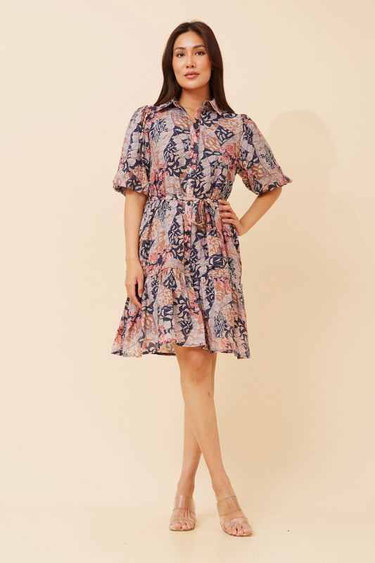 JULIAN FLORAL SHORT DRESS