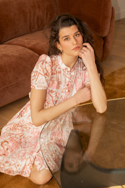 GEMICA TILE PRINT DRESS