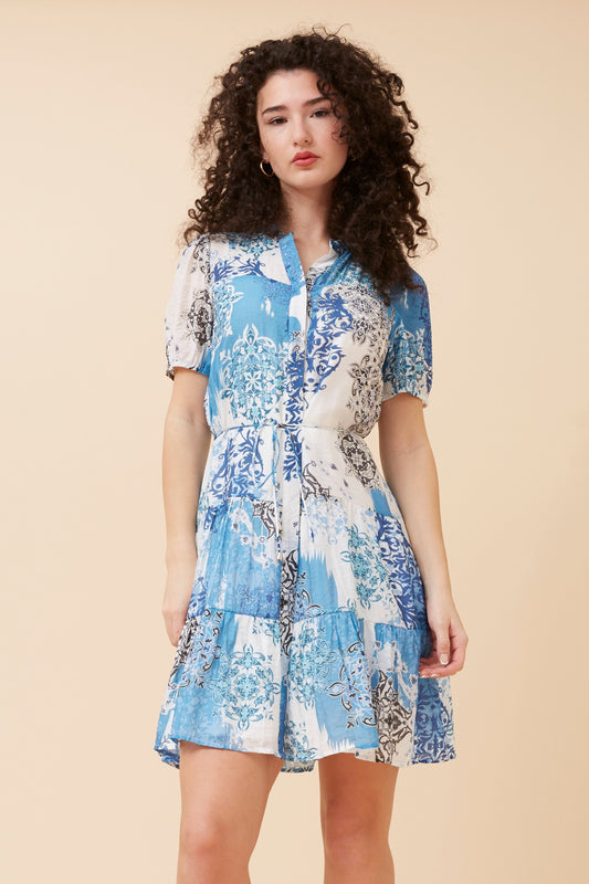 GEMICA ABSTRACT PRINT DRESS