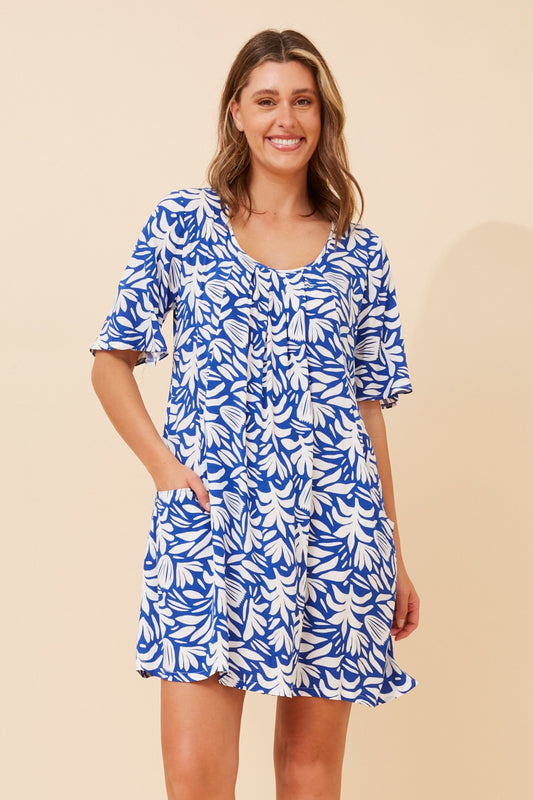 ANIKA ABSTRACT PRINT DRESS