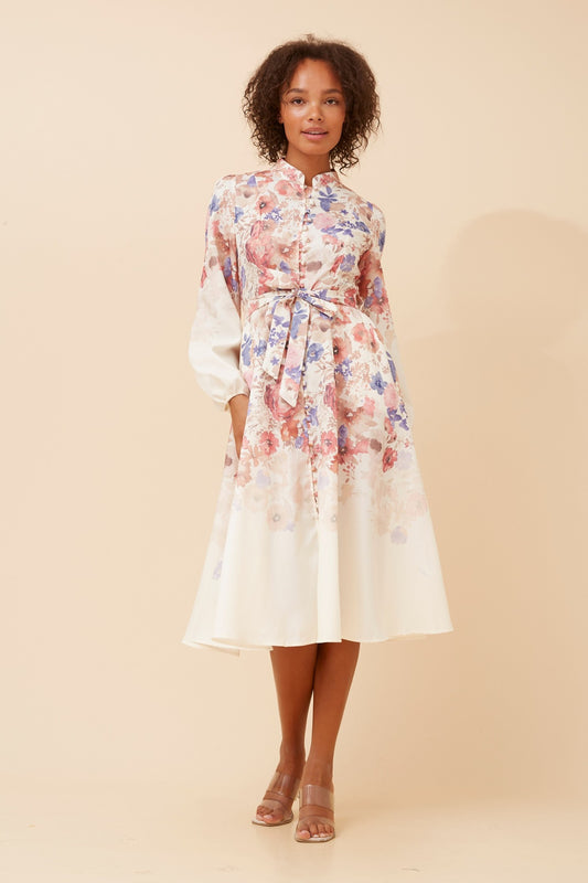 ALIATT FLORAL MIDI DRESS