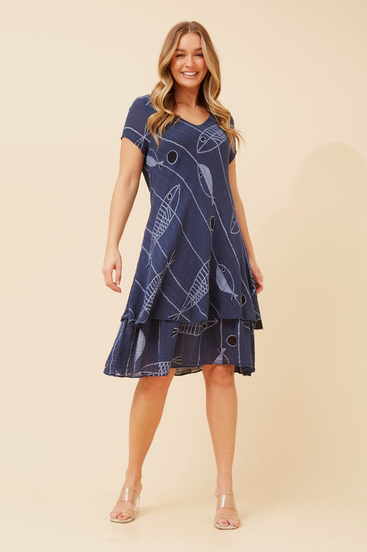 ELECTRA SEALIFE PRINT DRESS