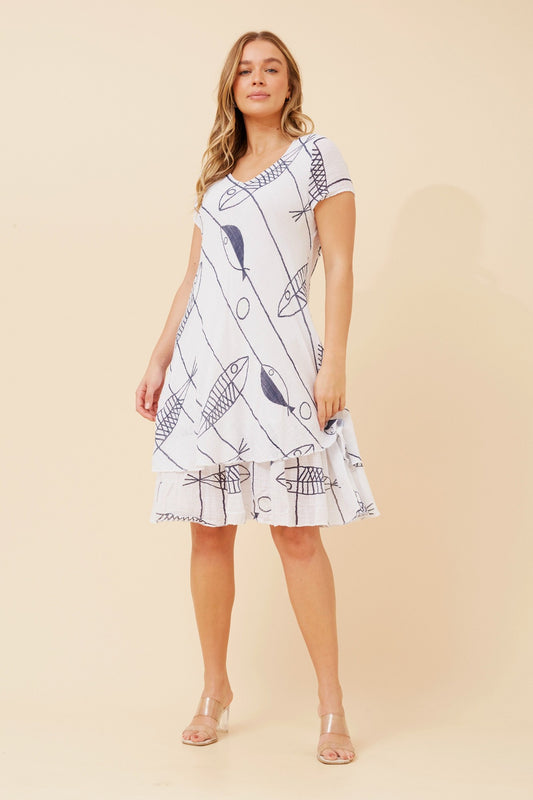 ELECTRA SEALIFE PRINT DRESS
