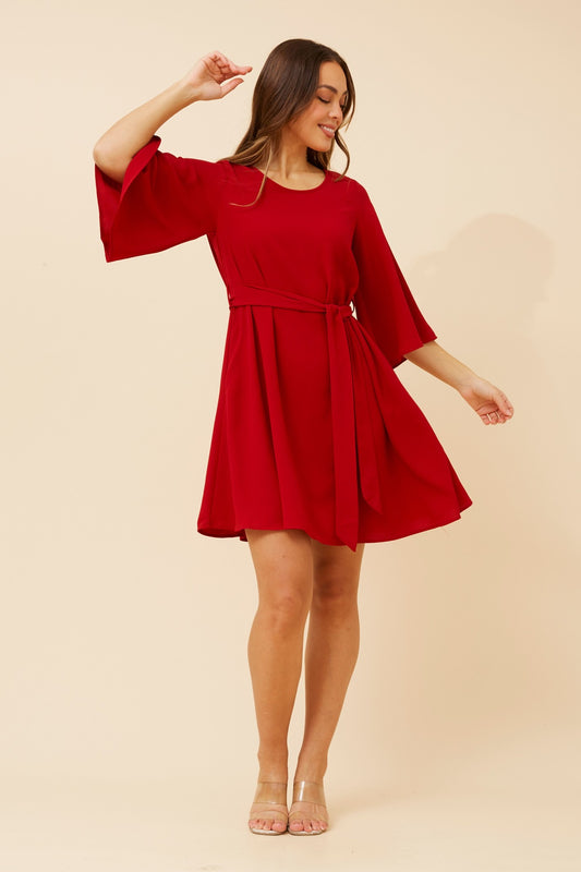 NERINE BELL SLEEVES DRESS