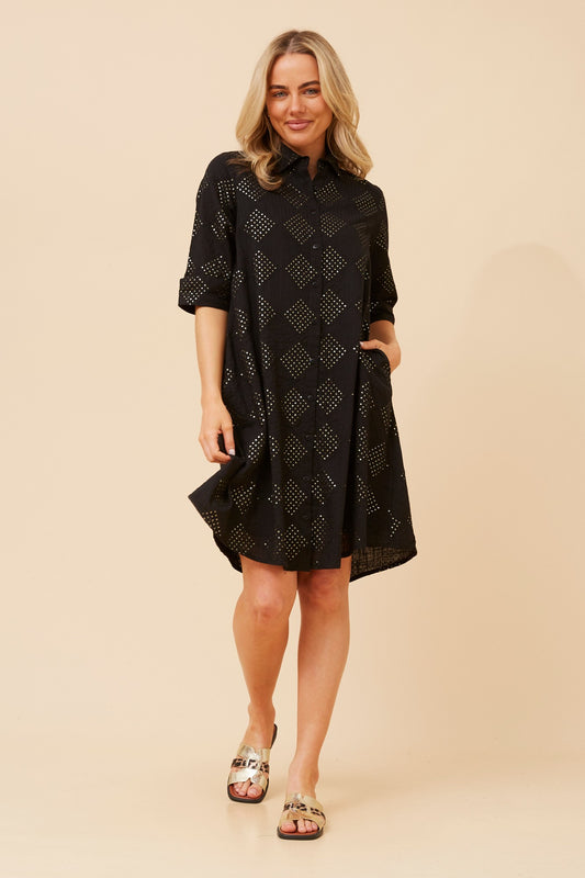 ESHANI SEQUIN SHIRT DRESS