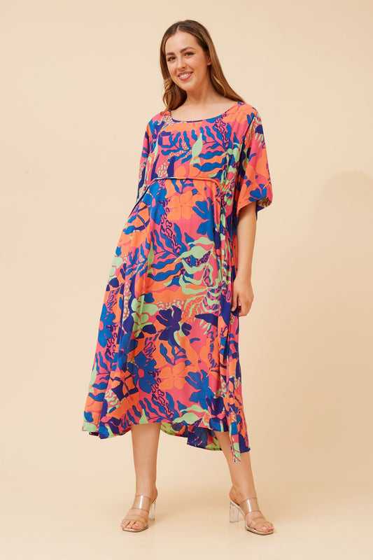 CARLA FLORAL MIDI DRESS