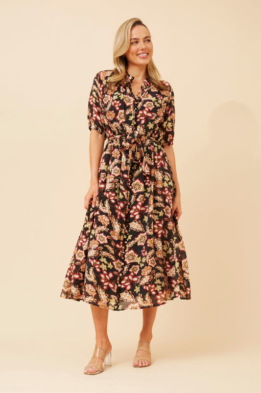 GENEVA FLORAL MIDI DRESS