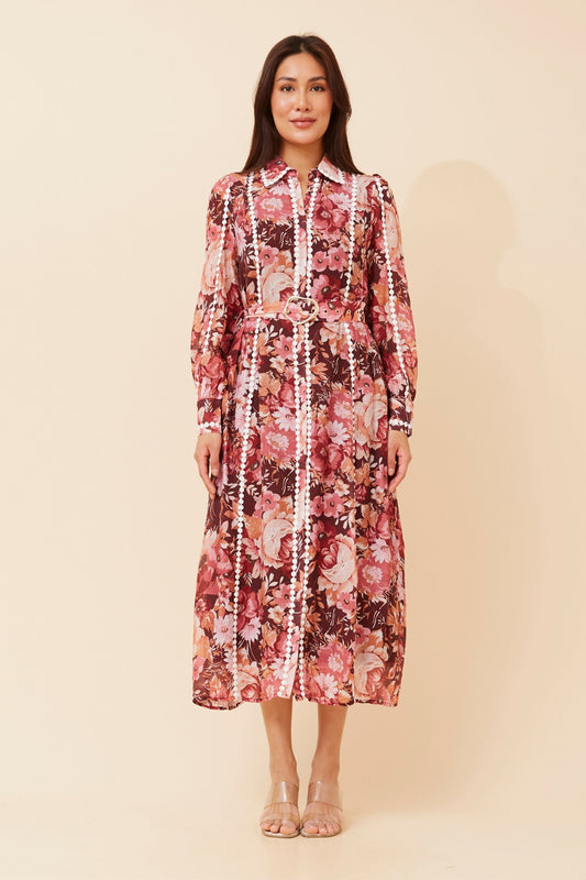AGATHA FLORAL SHIRT DRESS