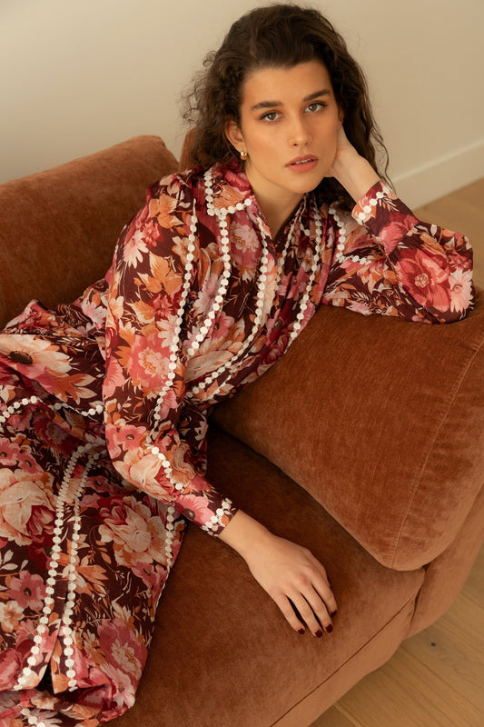 AGATHA FLORAL SHIRT DRESS