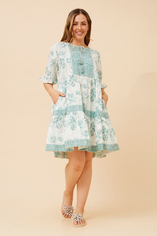 RIDHI FLORAL SHORT DRESS