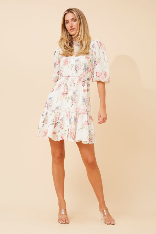 BERTINA FLORAL SHORT DRESS