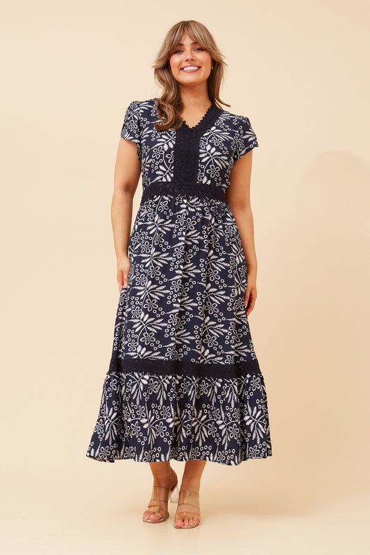 KALAY ABSTRACT PRINT DRESS