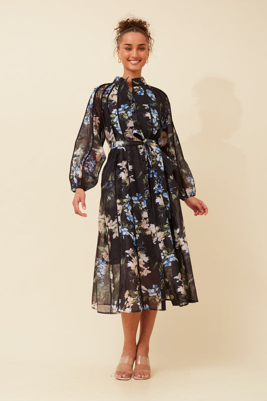 WYNTER FLORAL MIDI DRESS