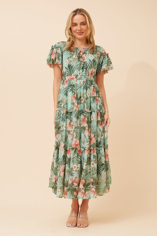 VELDIS FLORAL MAXI DRESS