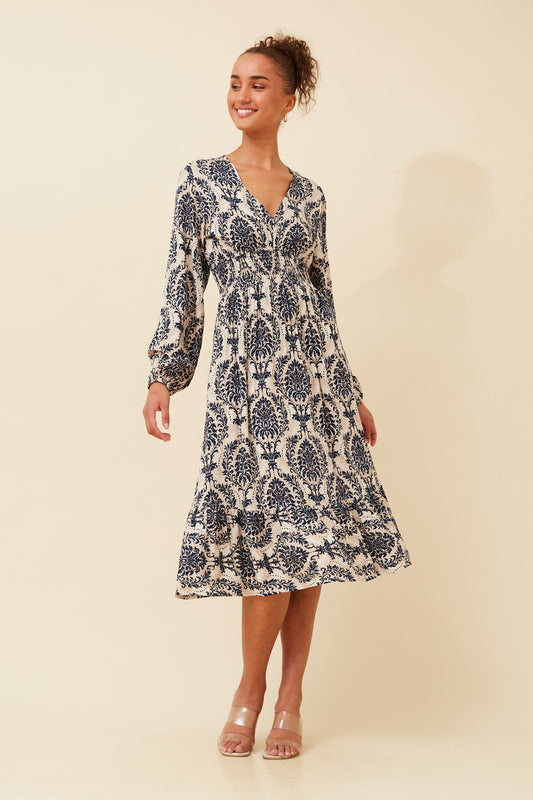 ADVIKA BOHO MIDI DRESS