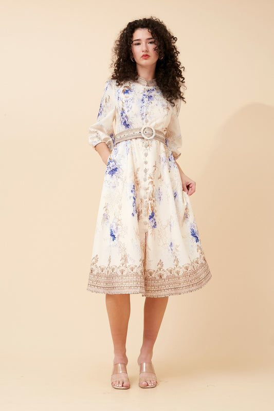 ALIATT FLORAL MIDI DRESS