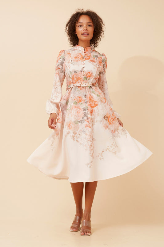 ALIATT FLORAL MIDI DRESS