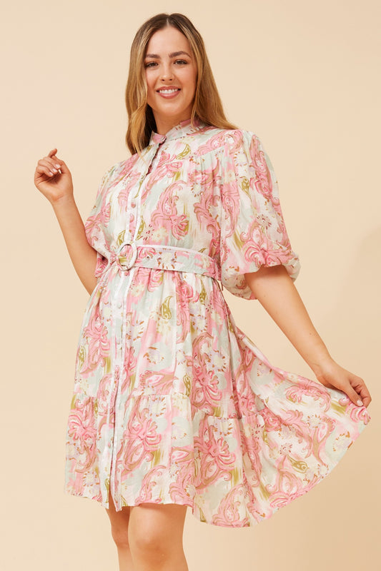 SIDONIA PAISLEY PRINT DRESS