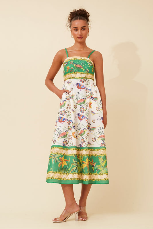 JAVAN WANDERLUST MIDI DRESS