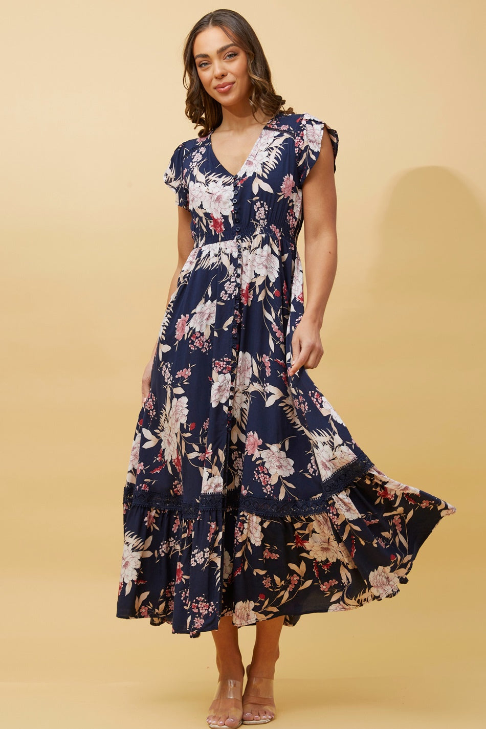 Morocco floral maxi dress & Buy Online & Femme Connection