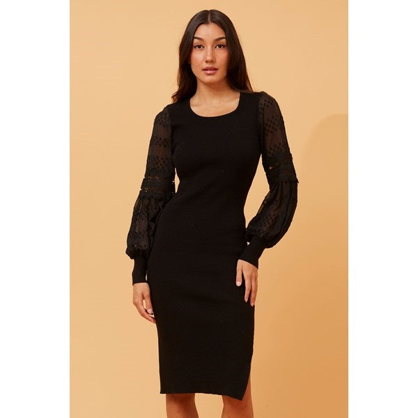 JANEY LACE KNIT DRESS