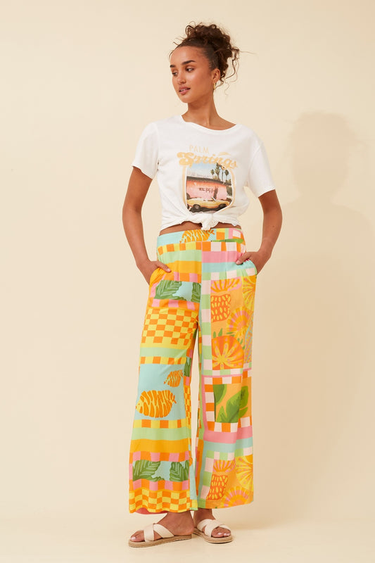 LOXANA PATCHWORK PANTS