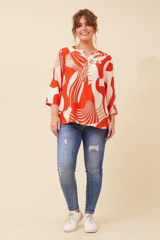 SHILPI ABSTRACT PRINT SHIRT