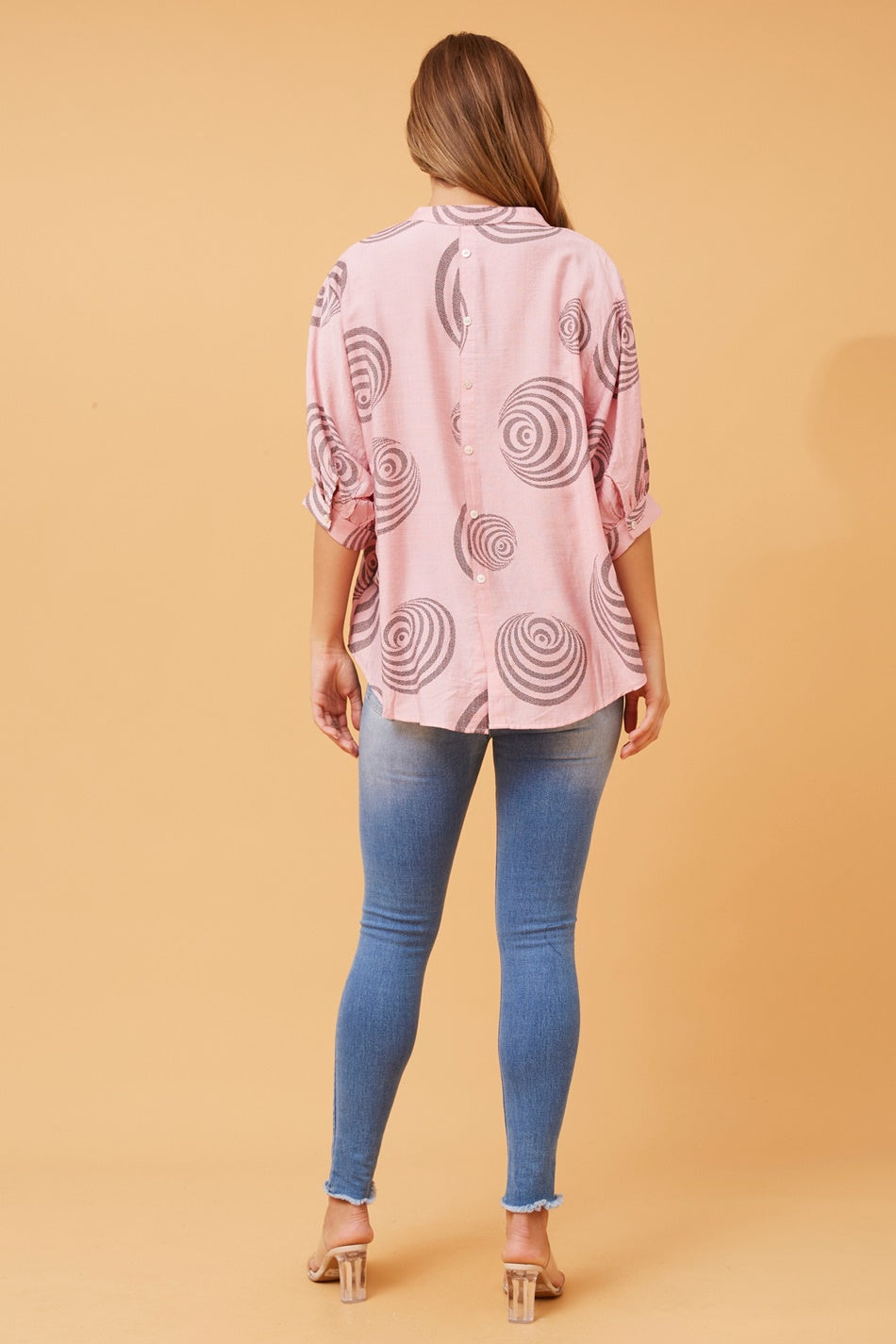 BELINA ABSTRACT PRINT SHIRT