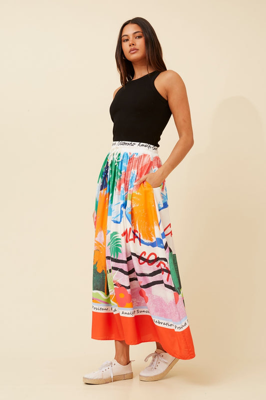 TEE WANDERLUST MAXI SKIRT