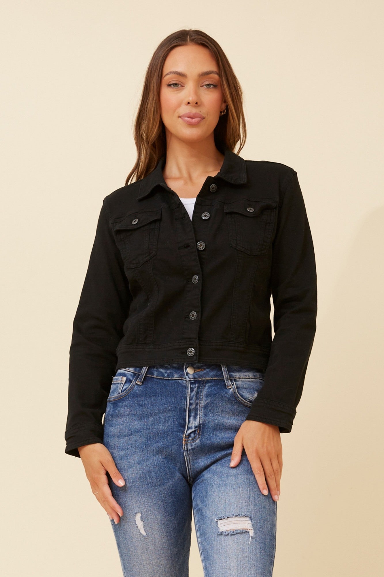 Destiny sequin wing denim jacket Buy Online Femme Connection