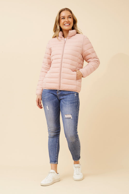 ADAYA SOLID PUFFER JACKET