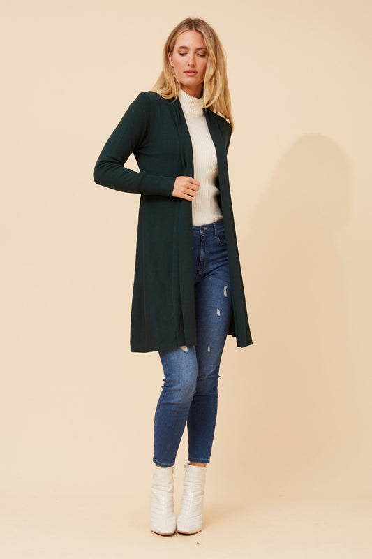 LENA SOLID KNIT CARDIGAN