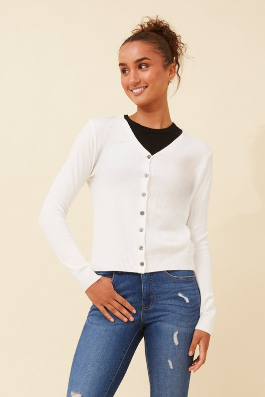 SHONTAY SOLID KNIT CARDIGAN