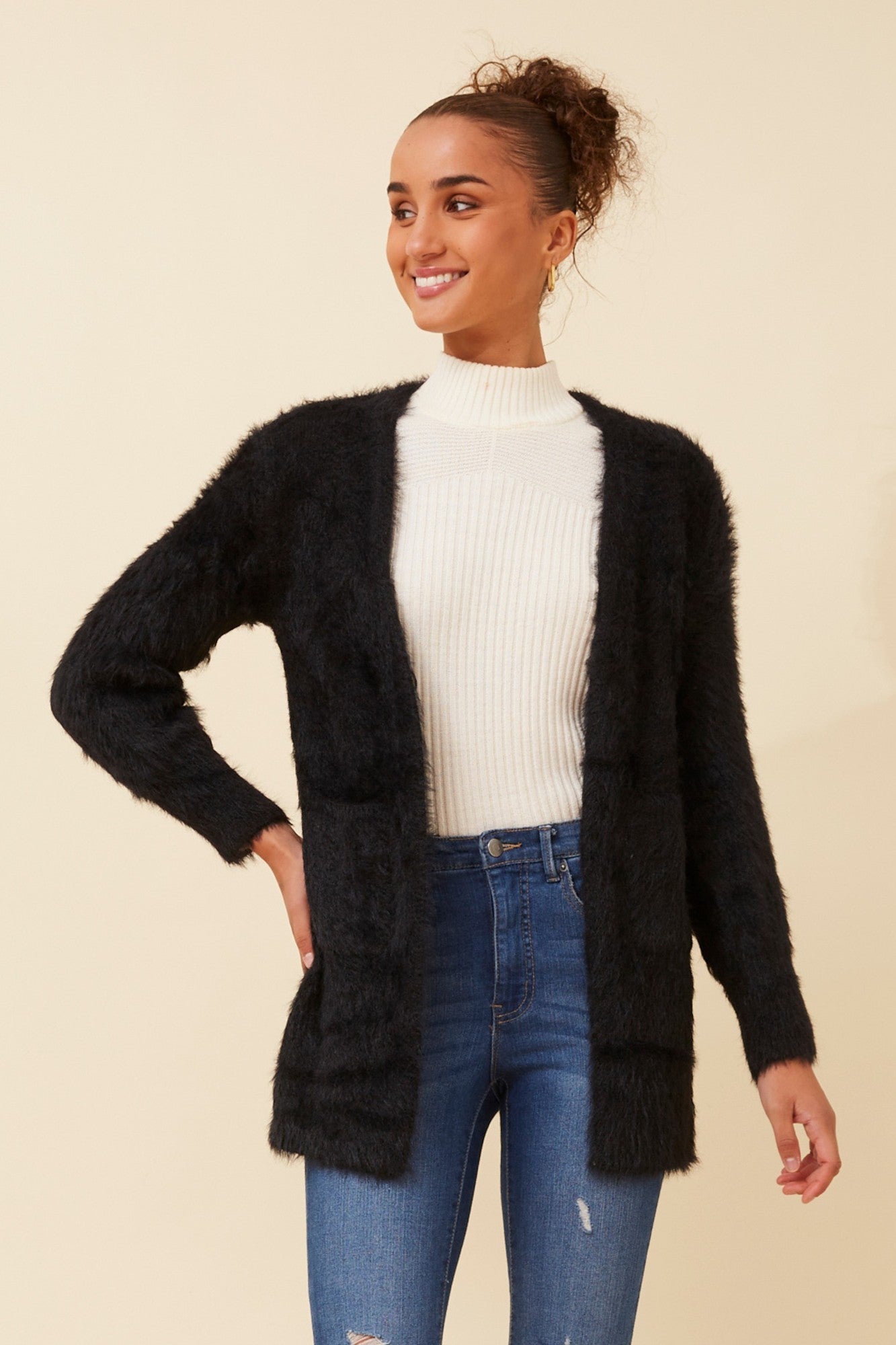 Leeza eyelash knit cardigan | Buy Online | Femme Connection