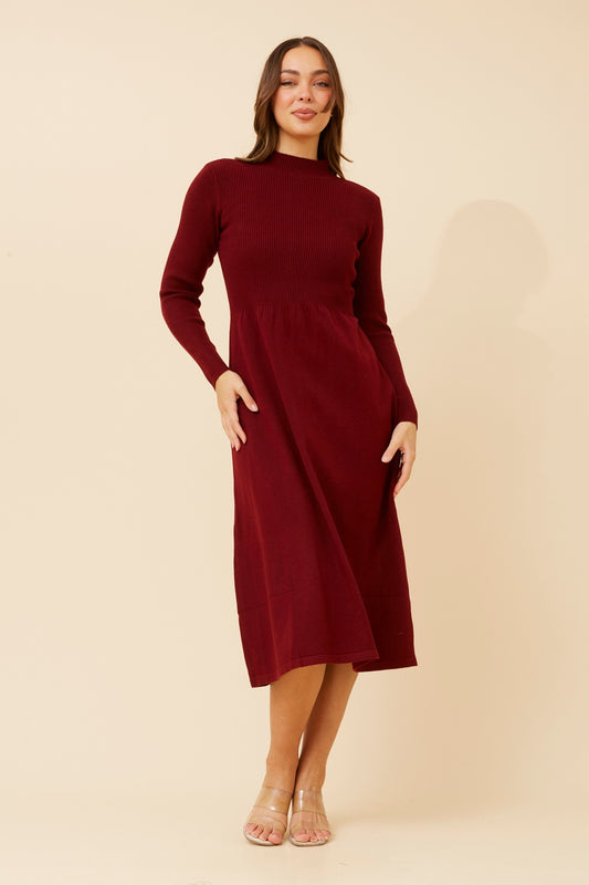 FLORICE BABYDOLL KNIT DRESS