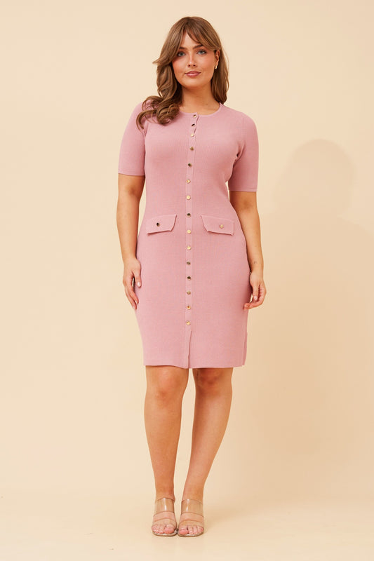 ZAYLA SOLID KNIT DRESS