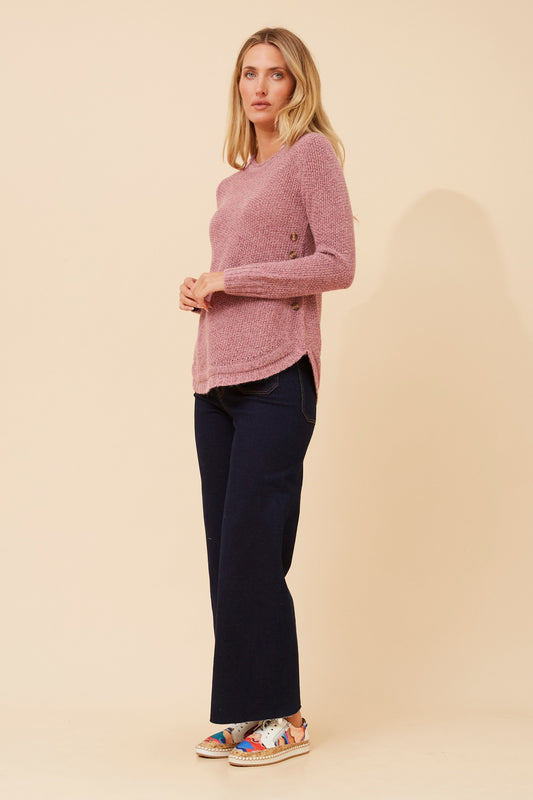HILLARY SOLID KNIT PULLOVER