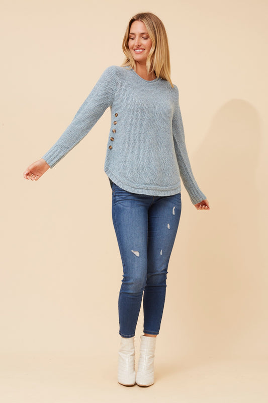 HILLARY SOLID KNIT PULLOVER