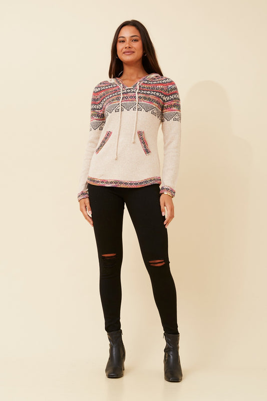 ARGEN JACQUARD KNIT PULLOVER