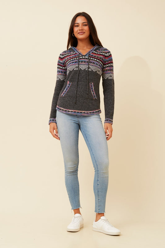 ARGEN JACQUARD KNIT PULLOVER