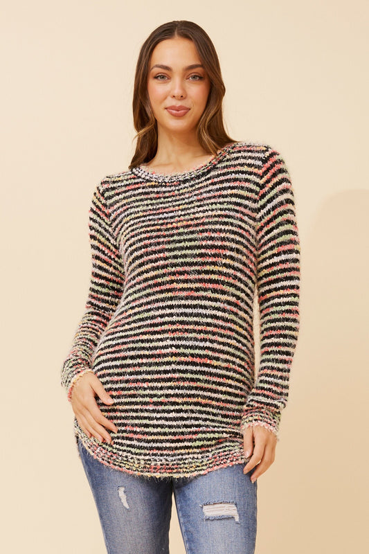 JARITA STRIPED KNIT JUMPER