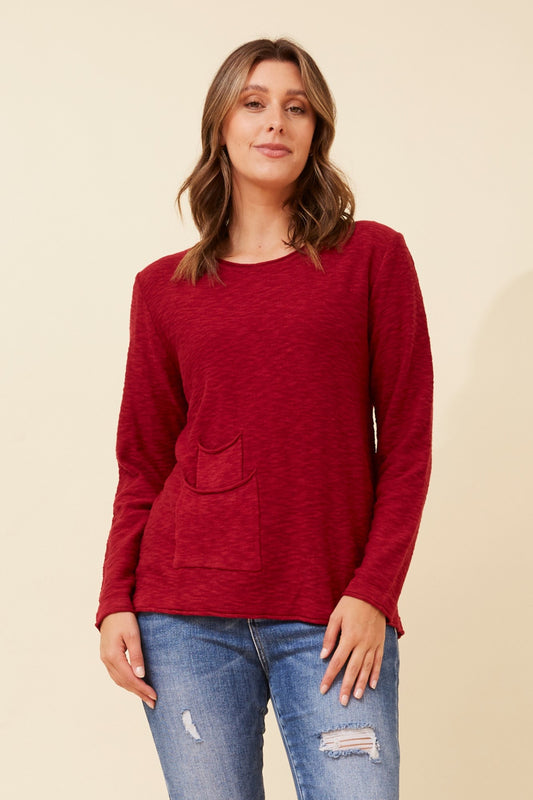 ARAMINTA SOLID PULLOVER