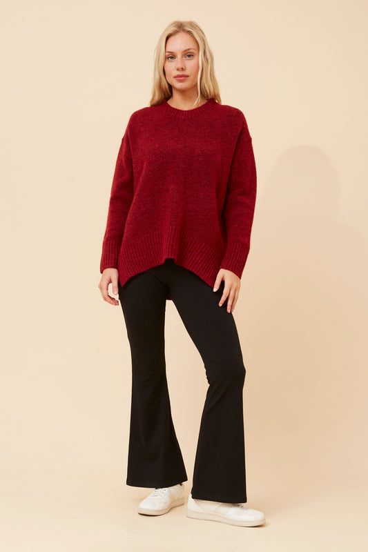 KAMARI WOOL BLEND KNIT PULLOVER