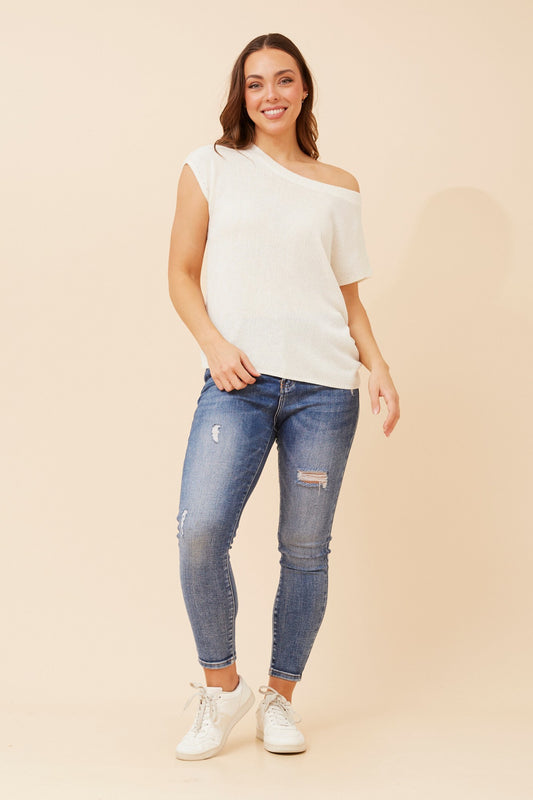 JOBETH SOLID KNIT TOP