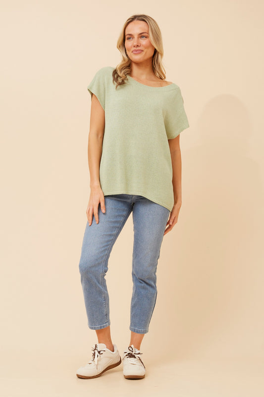 JOBETH SOLID KNIT TOP