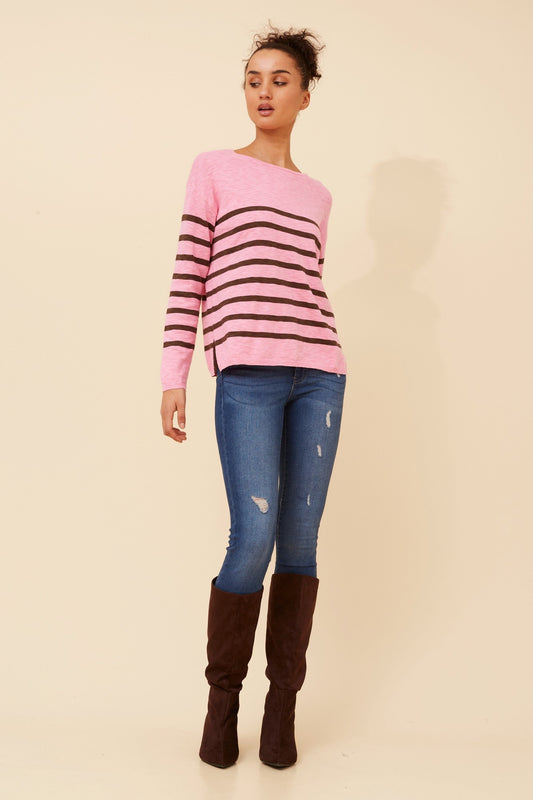 RAMSEY STRIPE KNIT PULLOVER