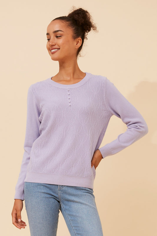 ANGIE PEARL EMBELLISHED KNIT JUMPER